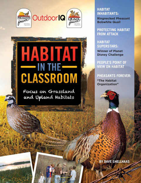 Outdoor Kids Club curriculum: Habitat in the Classroom - Focus on Grassland and Upland Habitats - cover art
